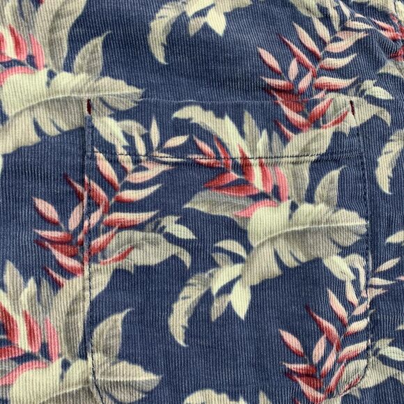 Tommy Bahama Shirt Mens Large Blue Corduroy Button Down Long Sleeve Hawaiian - Picture 3 of 16